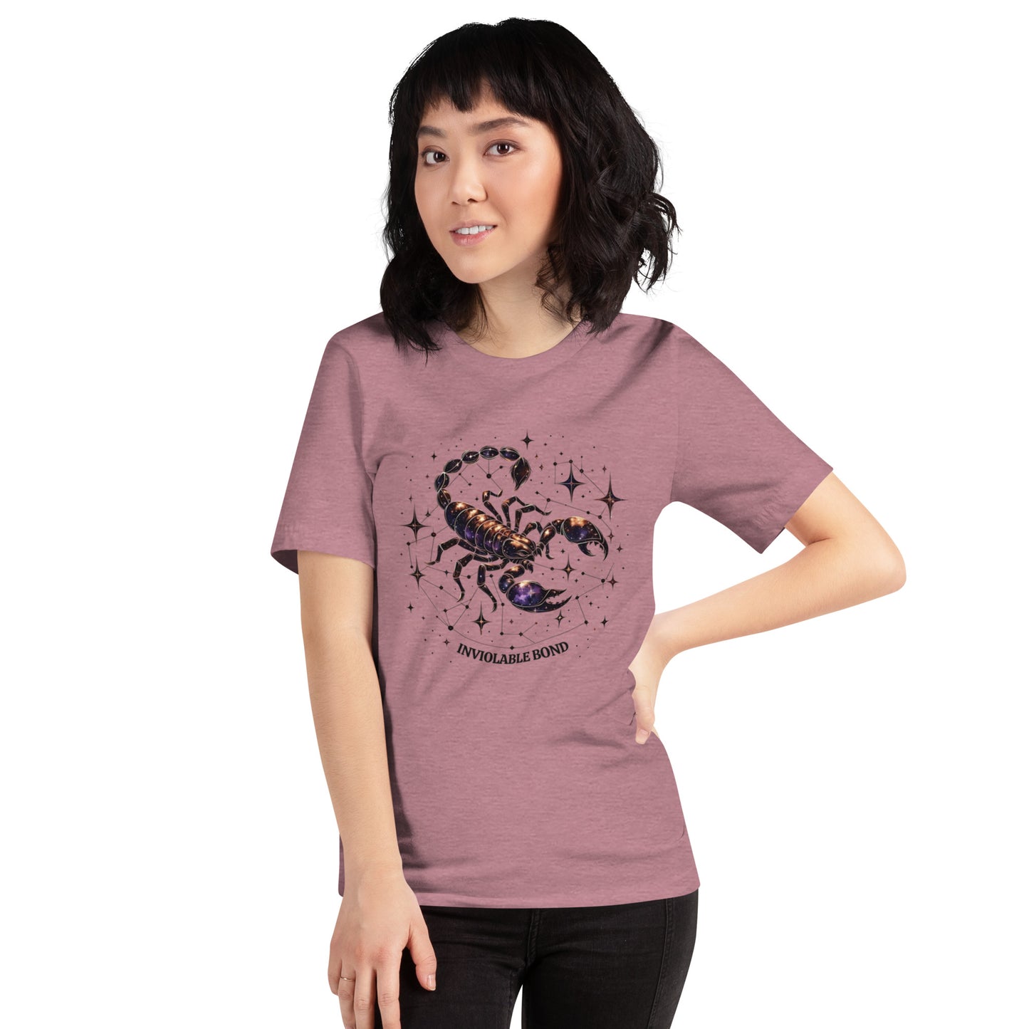 Unisex Scorpio's Intimate Aura - Galactic Bond Zodiac T-Shirt