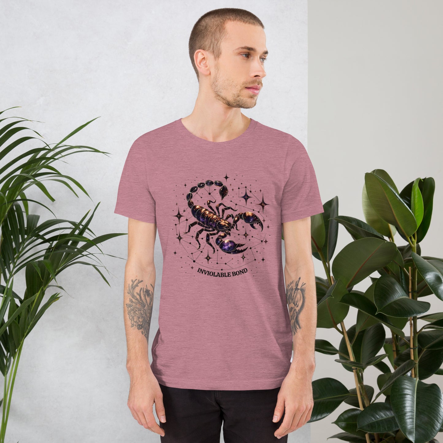 Unisex Scorpio's Intimate Aura - Galactic Bond Zodiac T-Shirt