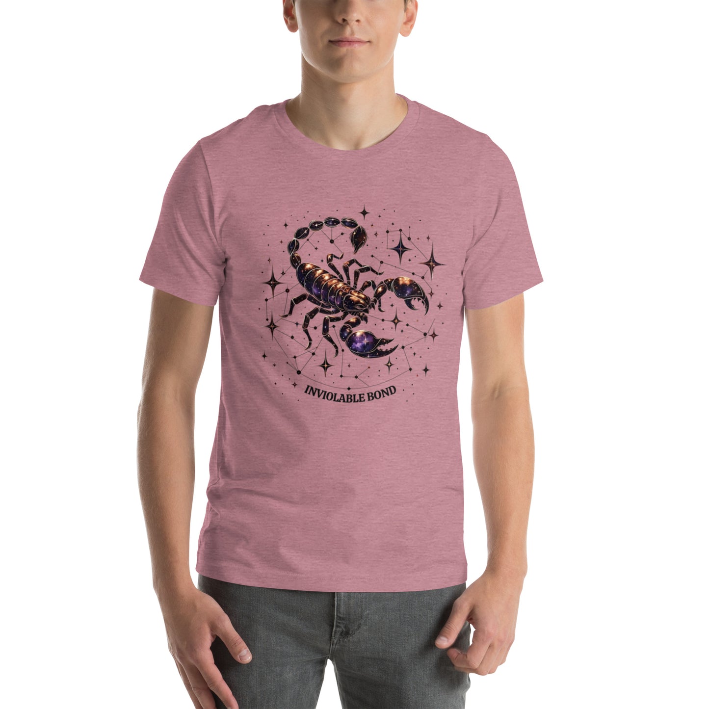 Unisex Scorpio's Intimate Aura - Galactic Bond Zodiac T-Shirt