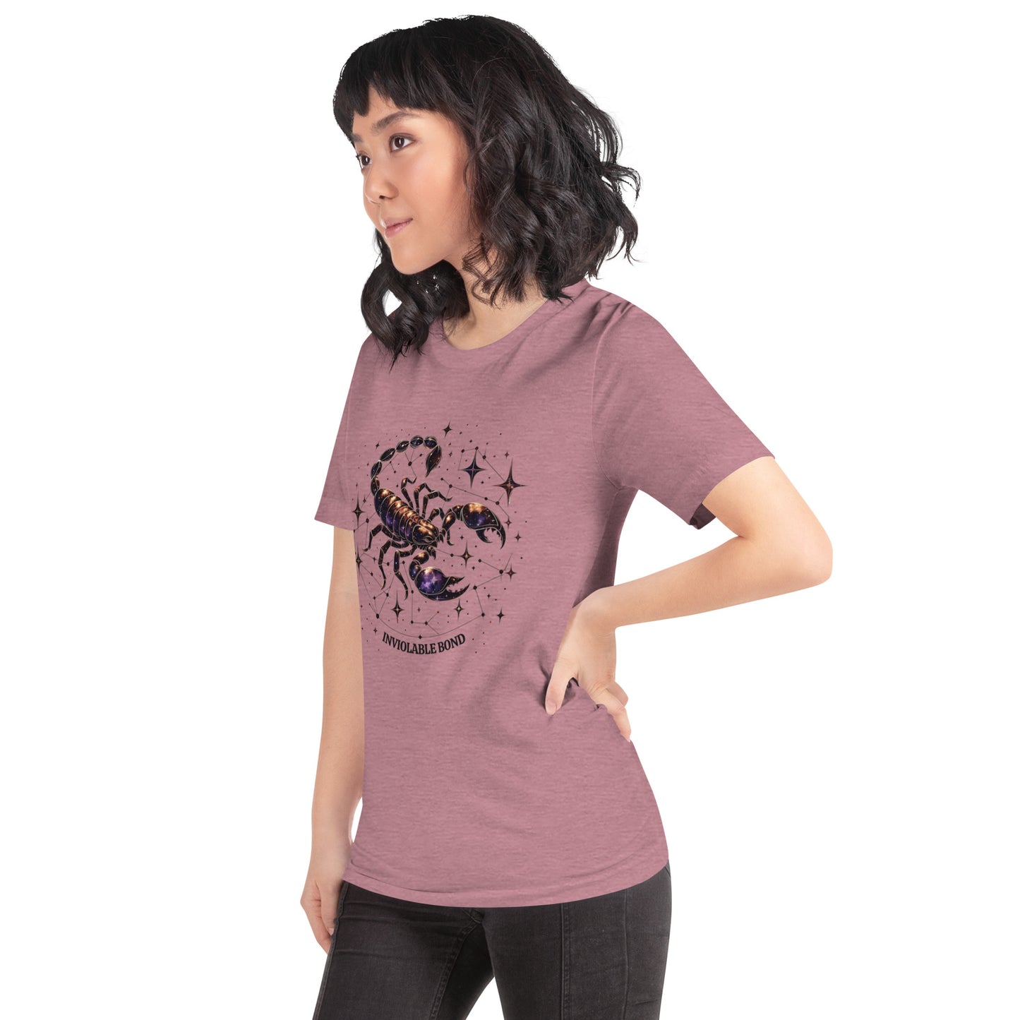 Unisex Scorpio's Intimate Aura - Galactic Bond Zodiac T-Shirt