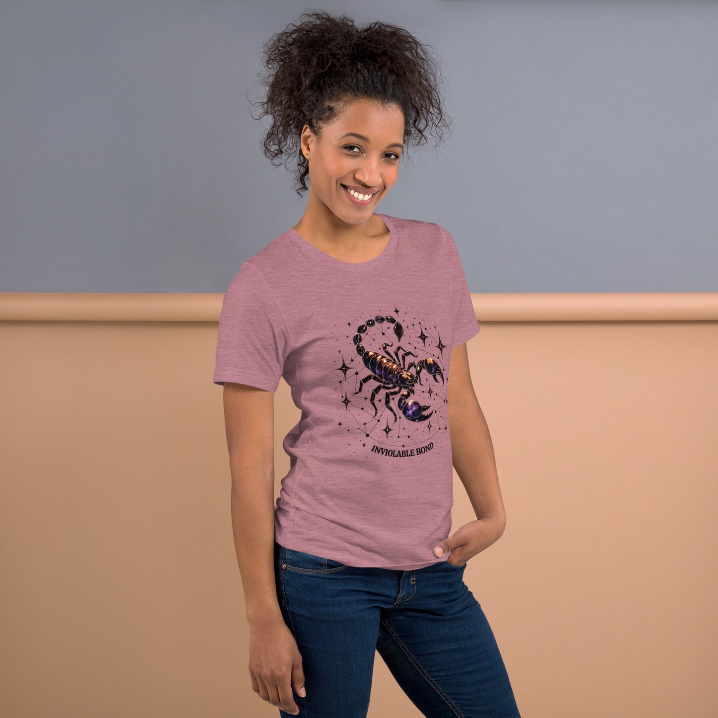 Unisex Scorpio's Intimate Aura - Galactic Bond Zodiac T-Shirt