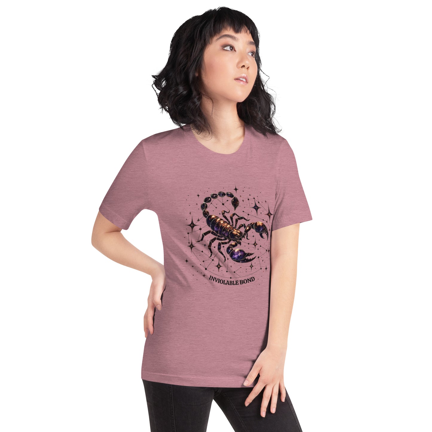 Unisex Scorpio's Intimate Aura - Galactic Bond Zodiac T-Shirt