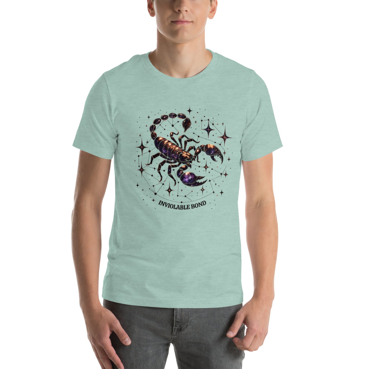 Unisex Scorpio's Intimate Aura - Galactic Bond Zodiac T-Shirt