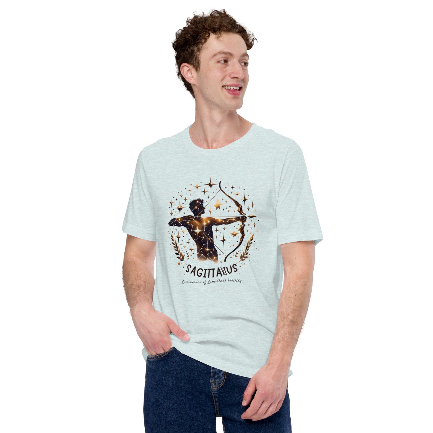 Unisex Sagittarius Emblem Tee – 'Icon of Audacious Personality' | Gift-Ready Zodiac Apparel