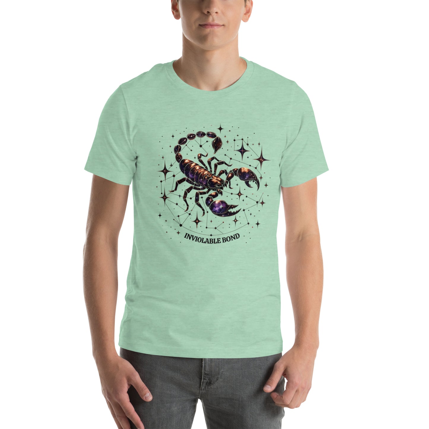 Unisex Scorpio's Intimate Aura - Galactic Bond Zodiac T-Shirt