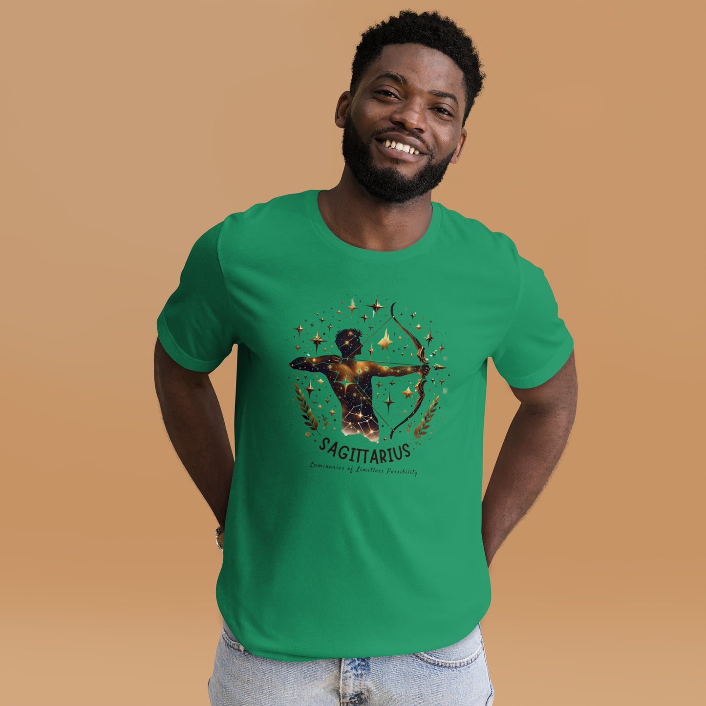 Unisex Sagittarius Emblem Tee – 'Icon of Audacious Personality' | Gift-Ready Zodiac Apparel