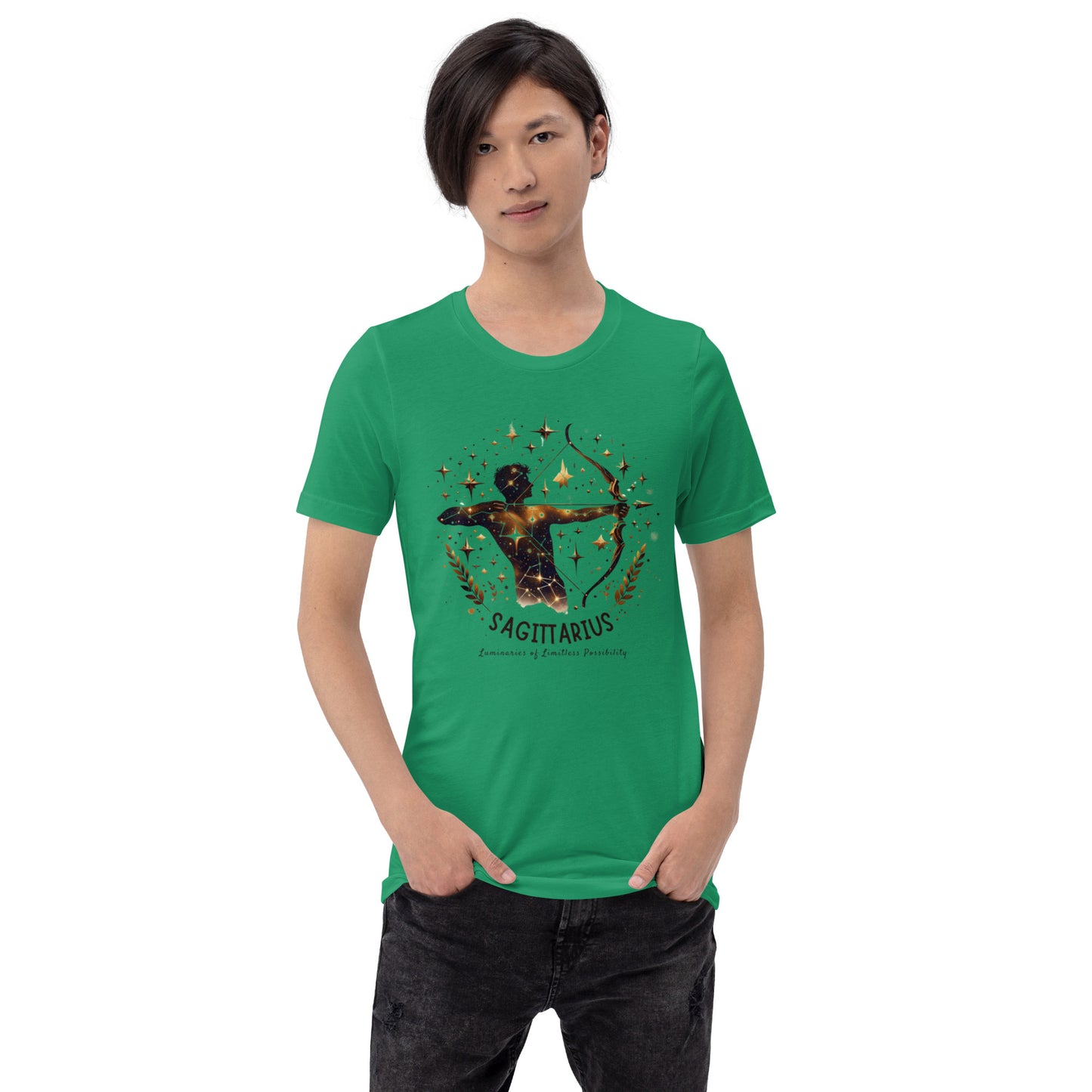 Unisex Sagittarius Emblem Tee – 'Icon of Audacious Personality' | Gift-Ready Zodiac Apparel