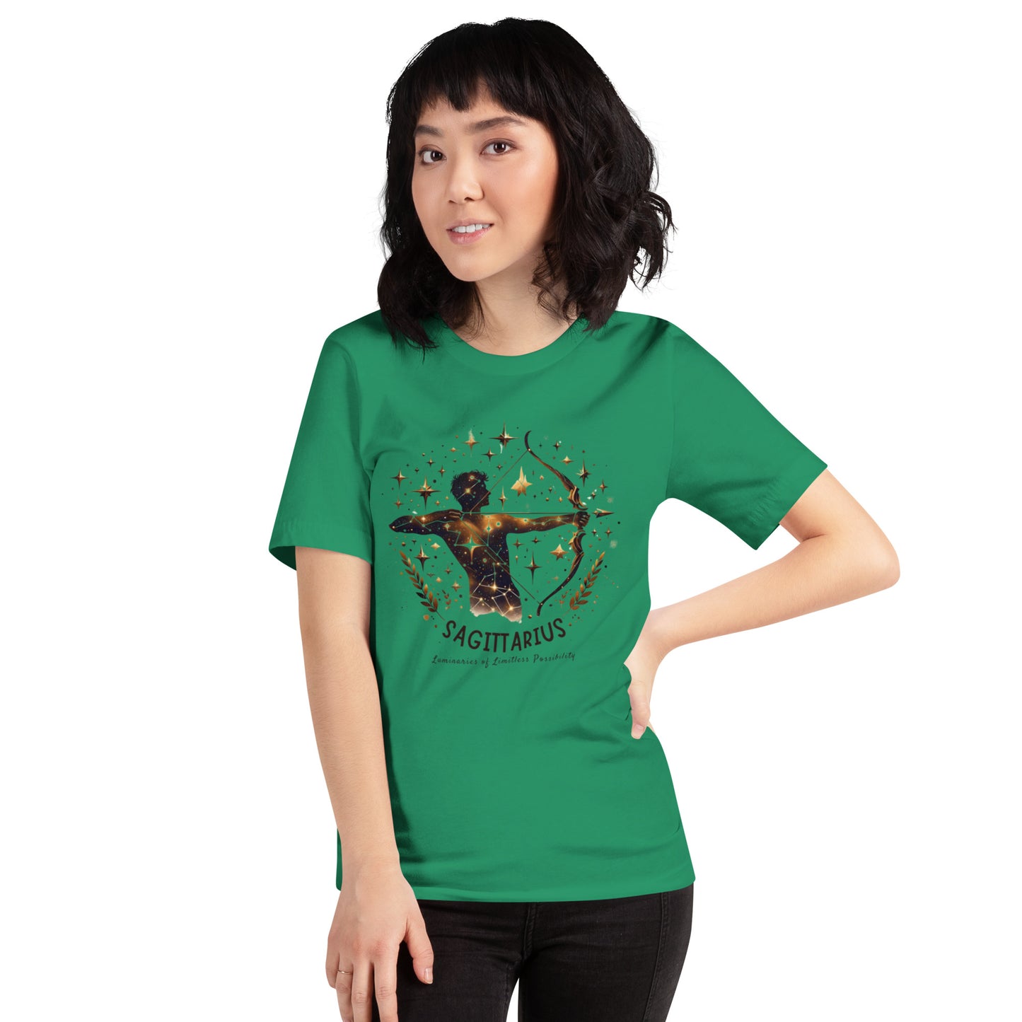 Unisex Sagittarius Emblem Tee – 'Icon of Audacious Personality' | Gift-Ready Zodiac Apparel