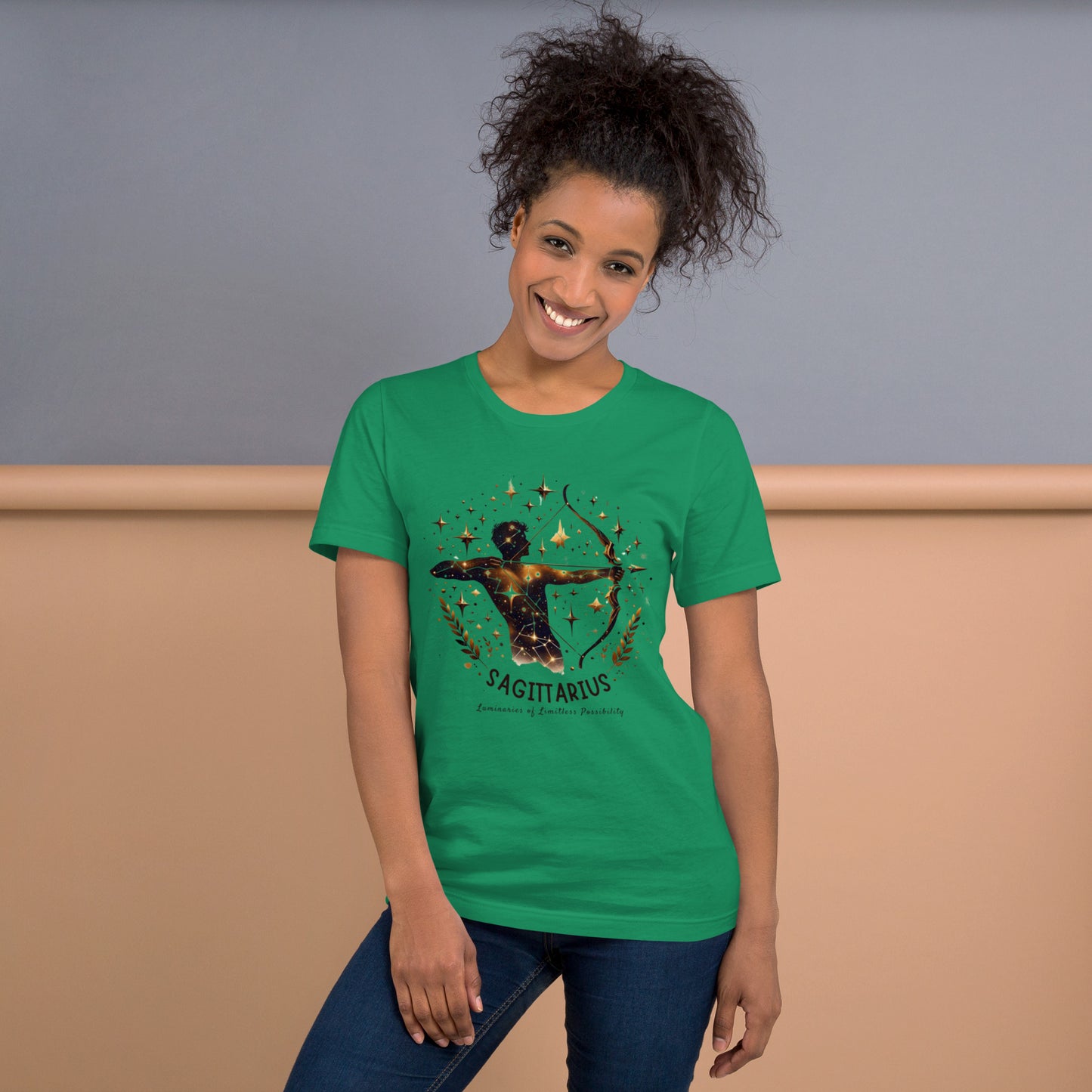 Unisex Sagittarius Emblem Tee – 'Icon of Audacious Personality' | Gift-Ready Zodiac Apparel