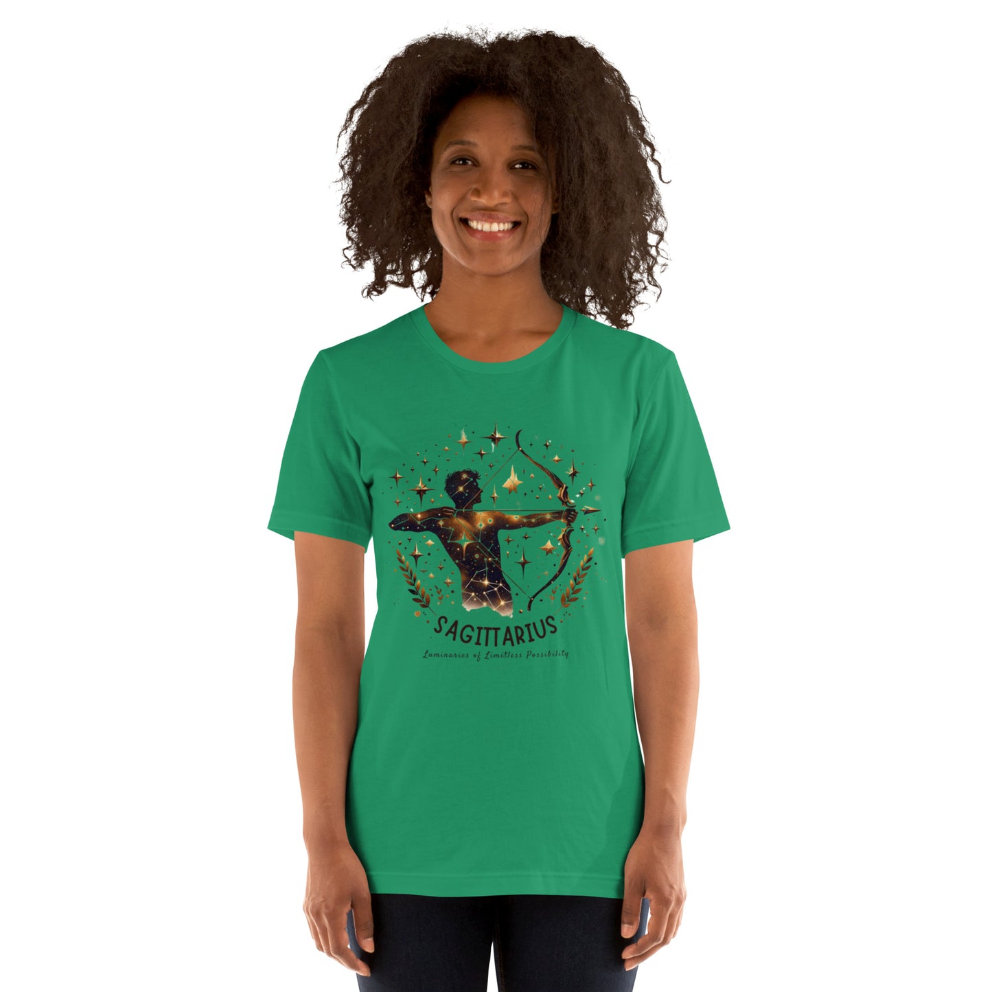 Unisex Sagittarius Emblem Tee – 'Icon of Audacious Personality' | Gift-Ready Zodiac Apparel