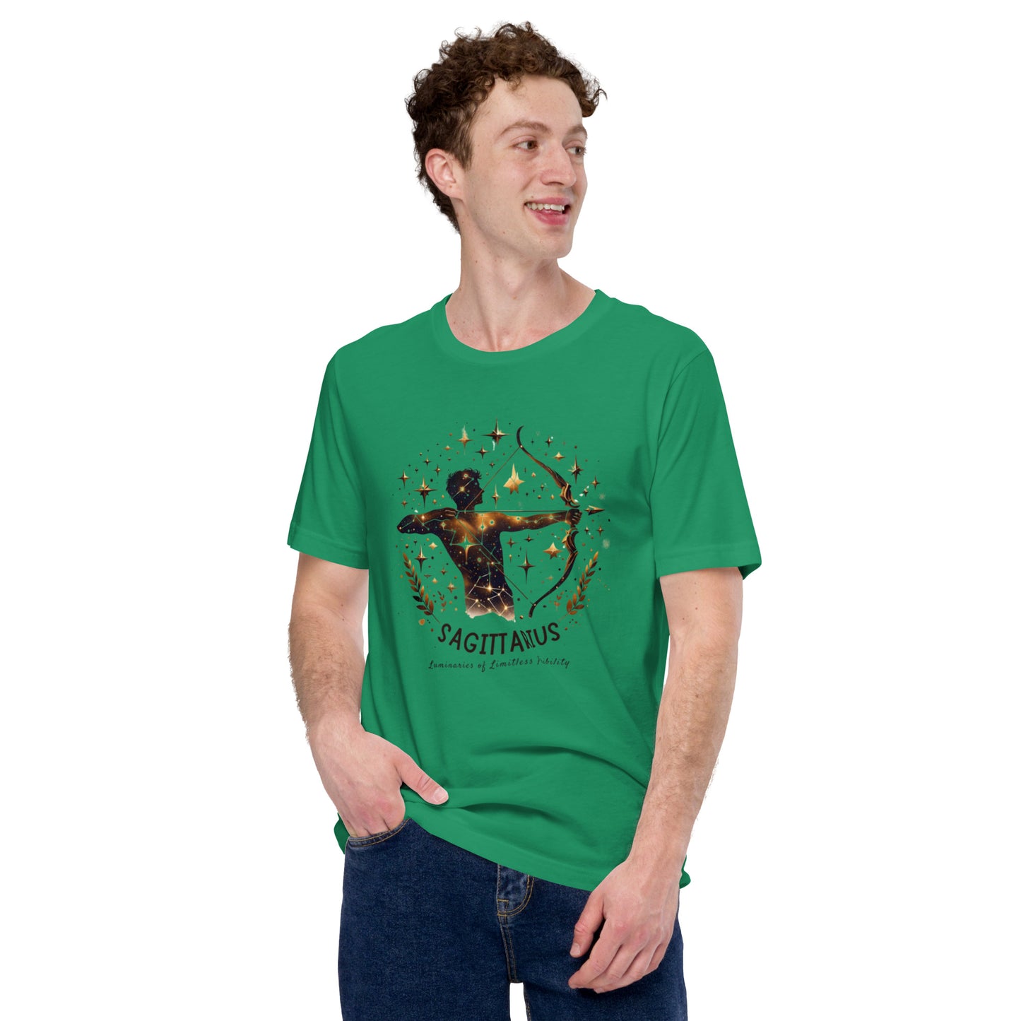 Unisex Sagittarius Emblem Tee – 'Icon of Audacious Personality' | Gift-Ready Zodiac Apparel