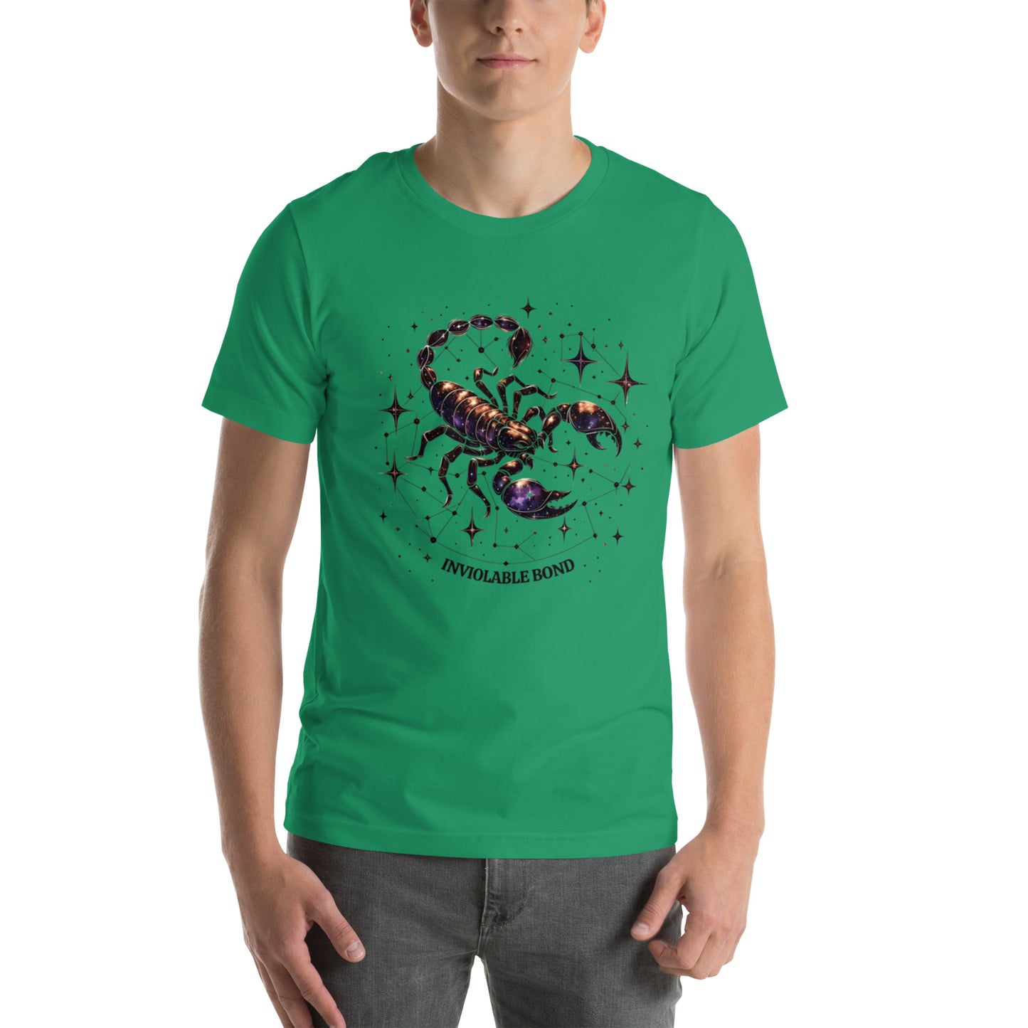 Unisex Scorpio's Intimate Aura - Galactic Bond Zodiac T-Shirt