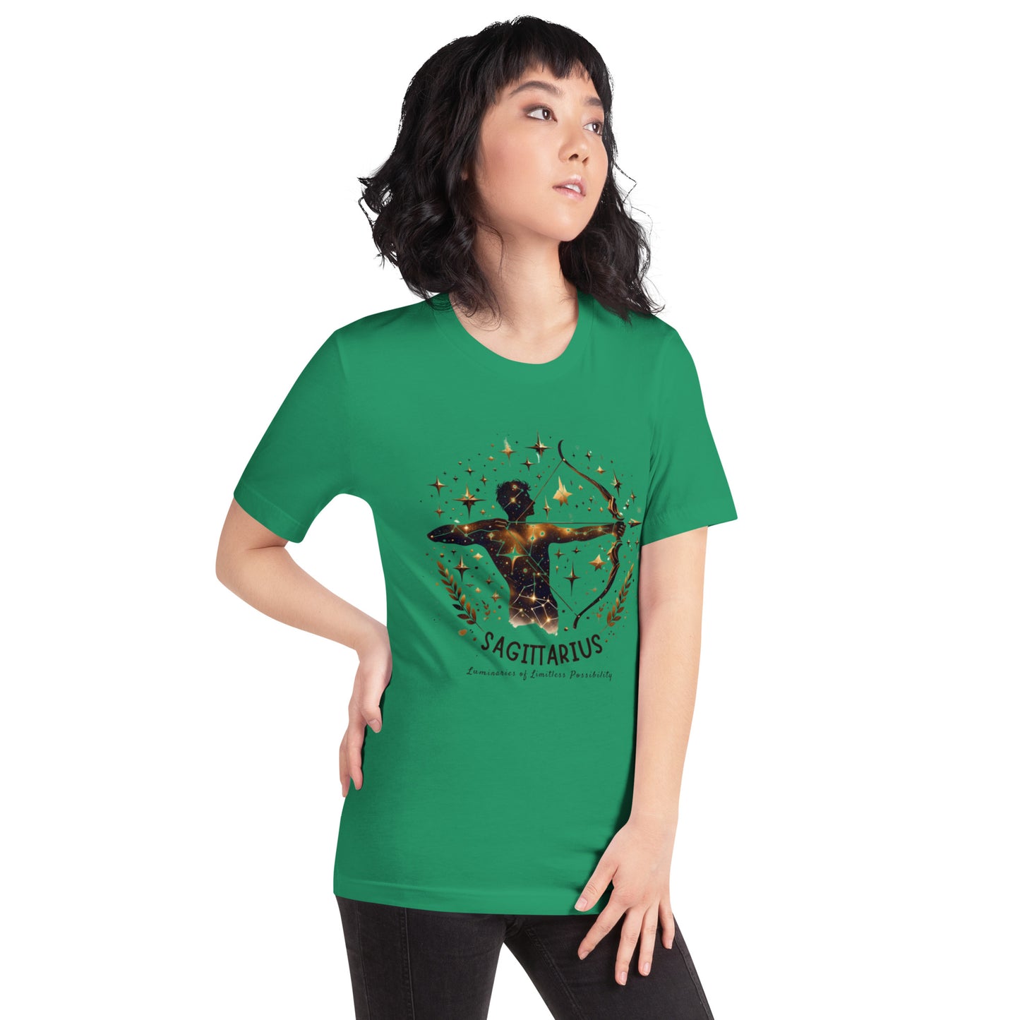 Unisex Sagittarius Emblem Tee – 'Icon of Audacious Personality' | Gift-Ready Zodiac Apparel