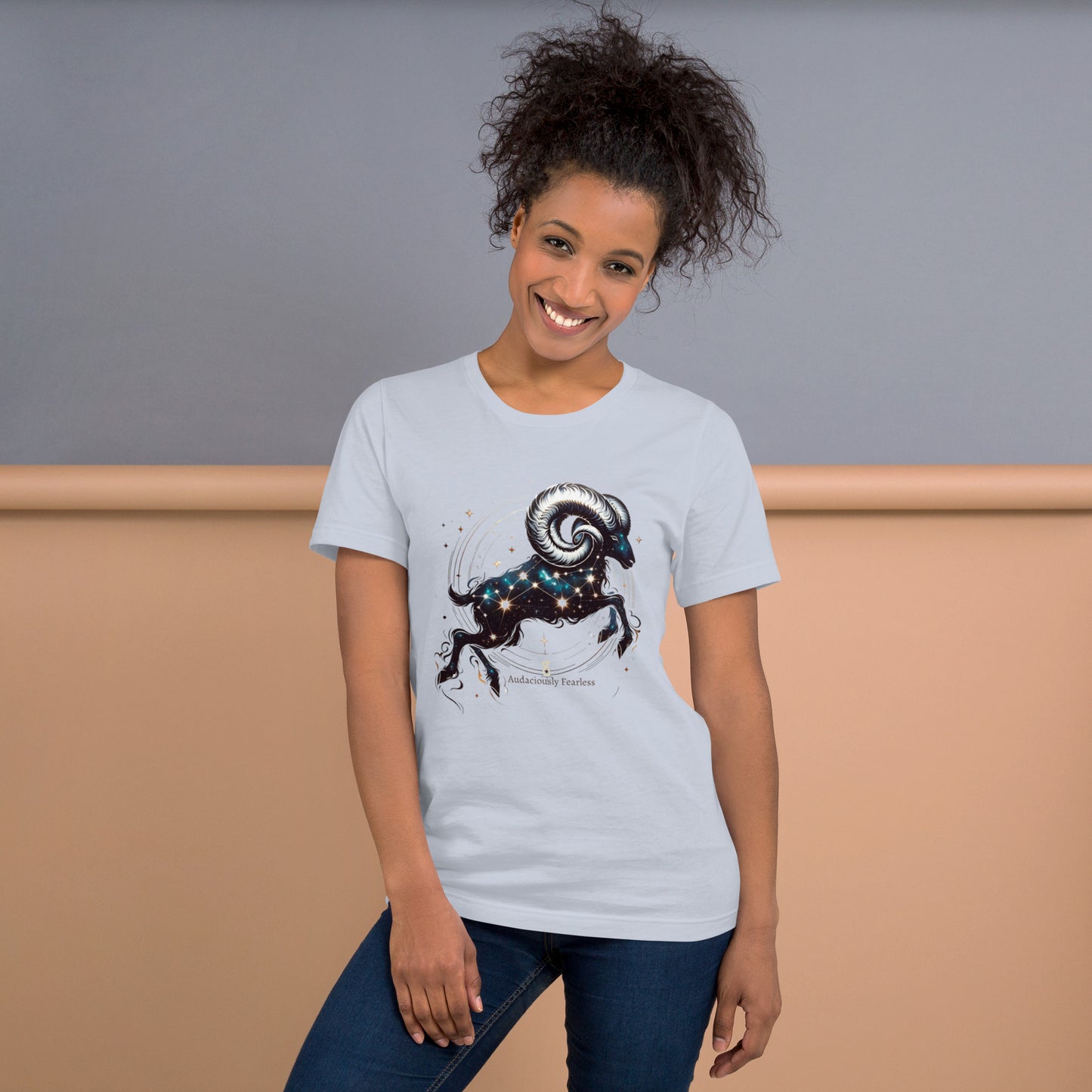 Aries Audacious Tee - Stellar Courage and Zodiac Charm