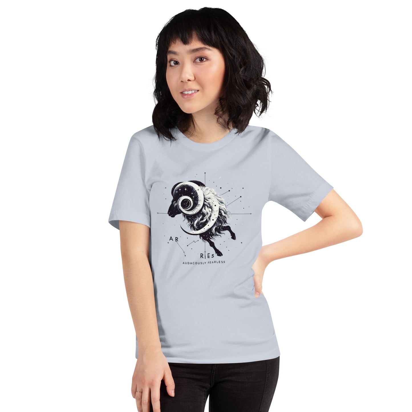 Audaciously Fearless Aries Tee – Dynamic Astrological Design T-shirt