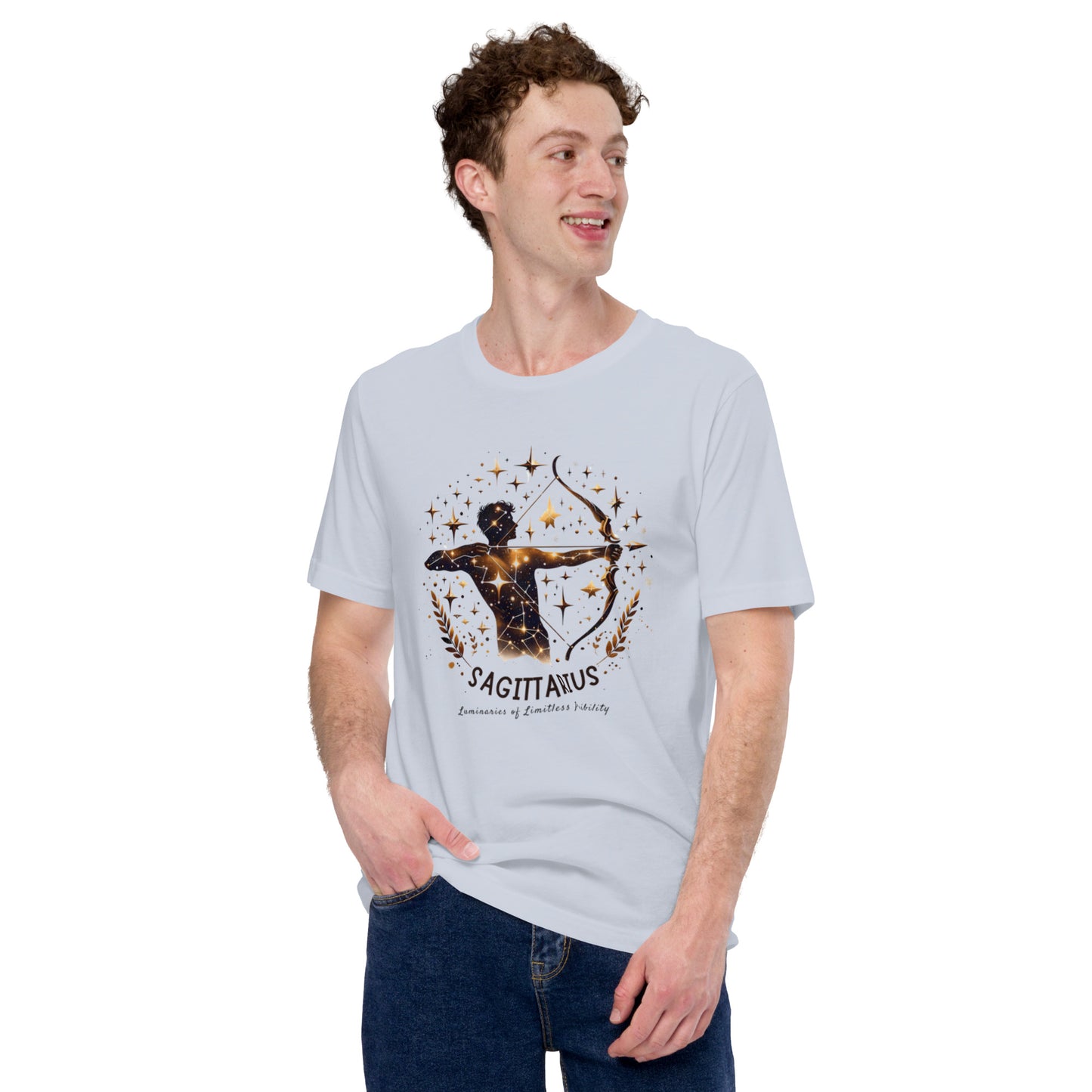 Unisex Sagittarius Emblem Tee – 'Icon of Audacious Personality' | Gift-Ready Zodiac Apparel