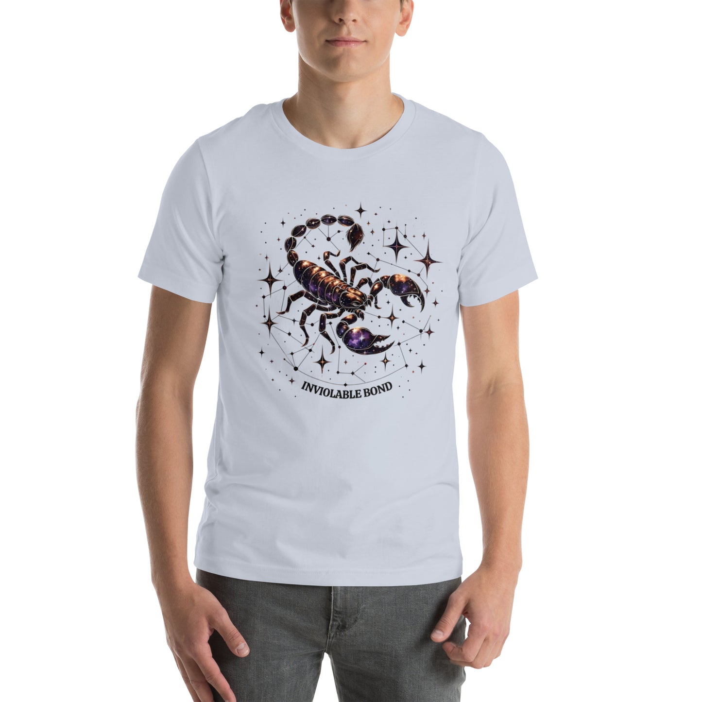 Unisex Scorpio's Intimate Aura - Galactic Bond Zodiac T-Shirt