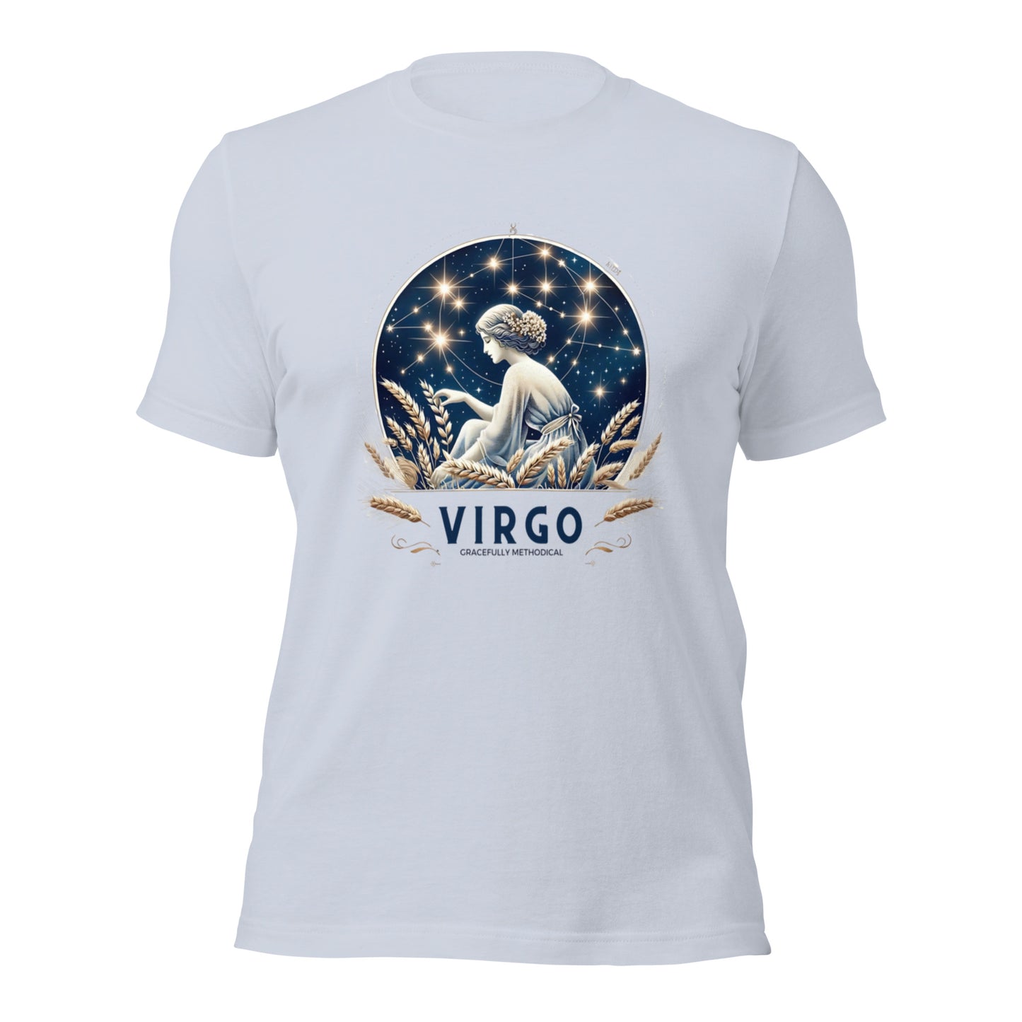 Unisex Virgo's Celestial Harvest - Starlit Methodical Zodiac T-Shirt