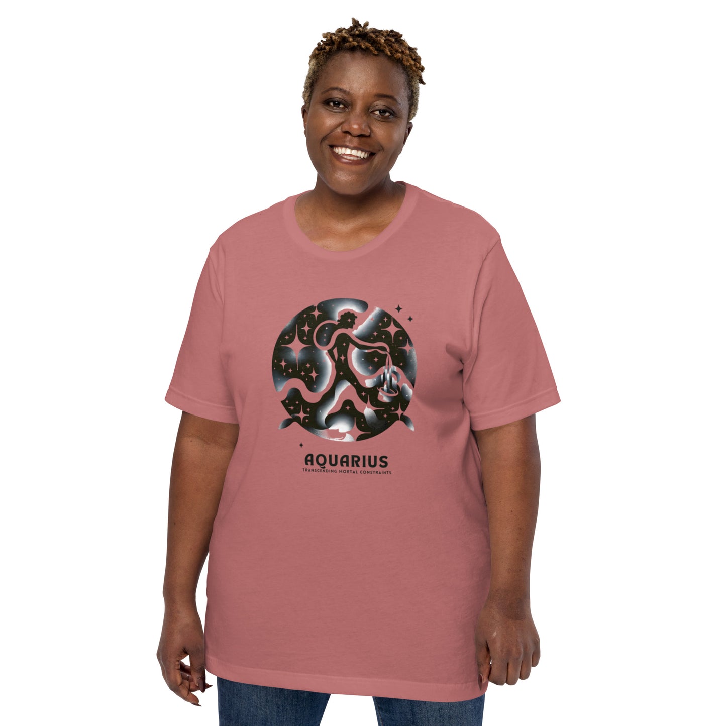 Unisex Aquarius Essence Tee - Celestial Visionary's Emblem