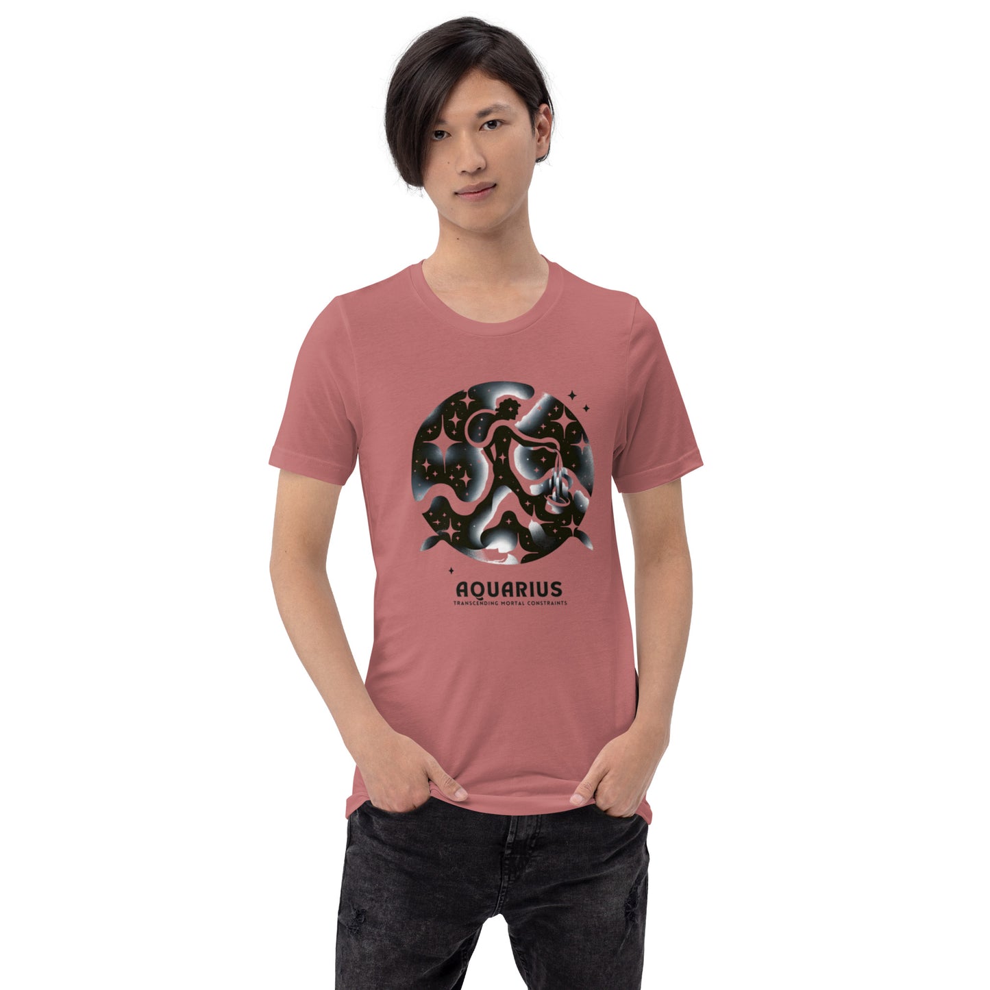 Unisex Aquarius Essence Tee - Celestial Visionary's Emblem