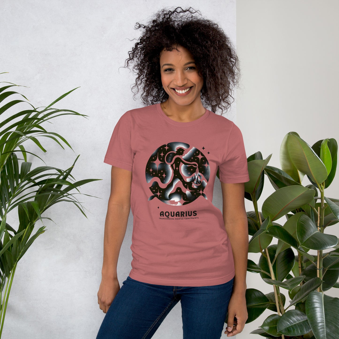 Unisex Aquarius Essence Tee - Celestial Visionary's Emblem