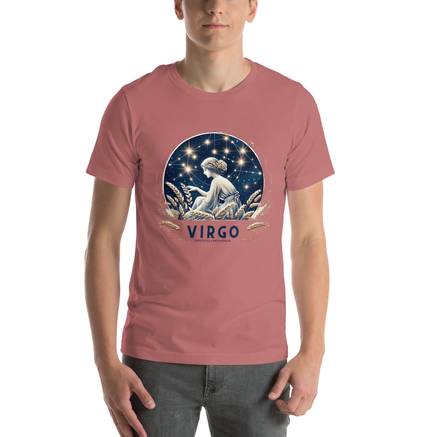 Unisex Virgo's Celestial Harvest - Starlit Methodical Zodiac T-Shirt