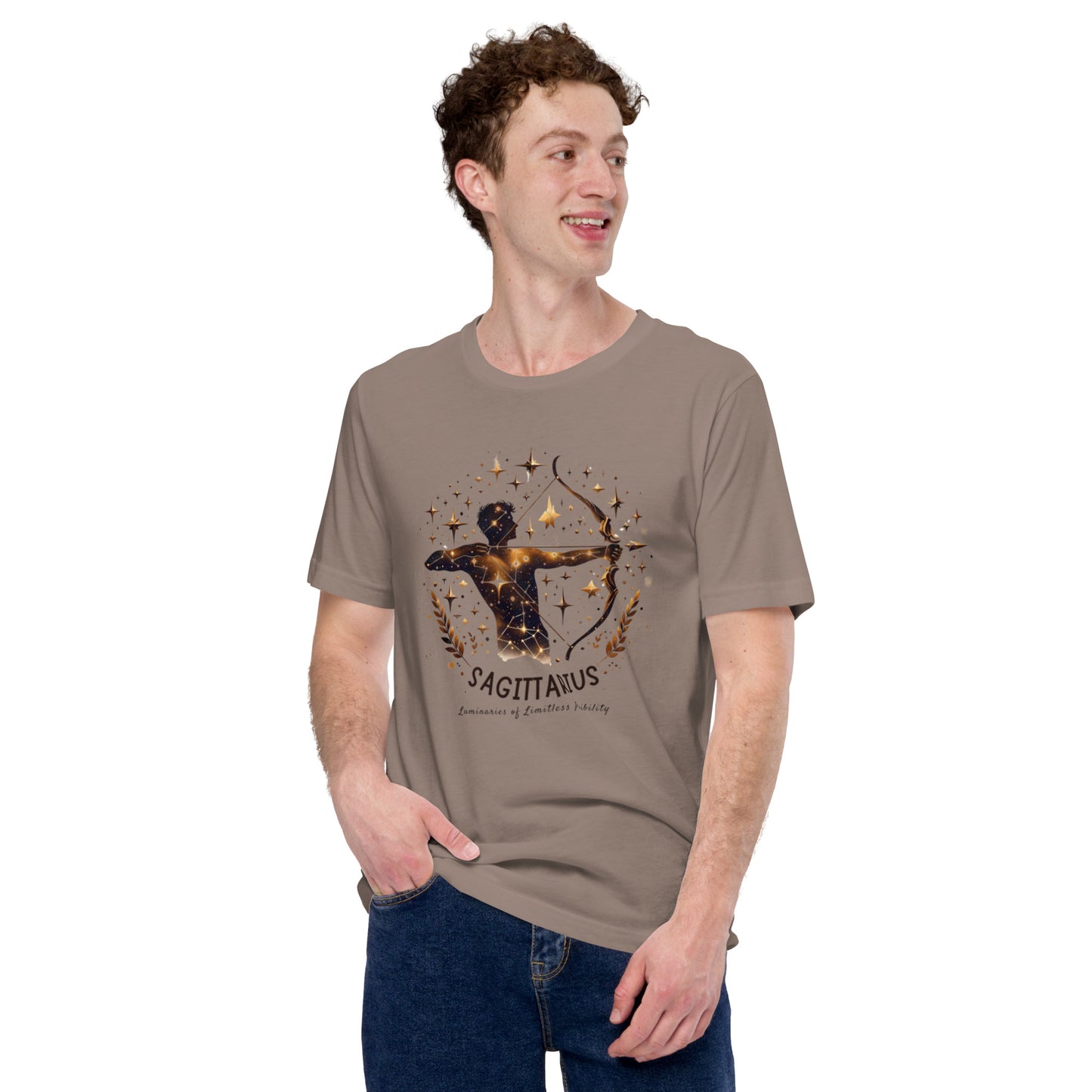 Unisex Sagittarius Emblem Tee – 'Icon of Audacious Personality' | Gift-Ready Zodiac Apparel