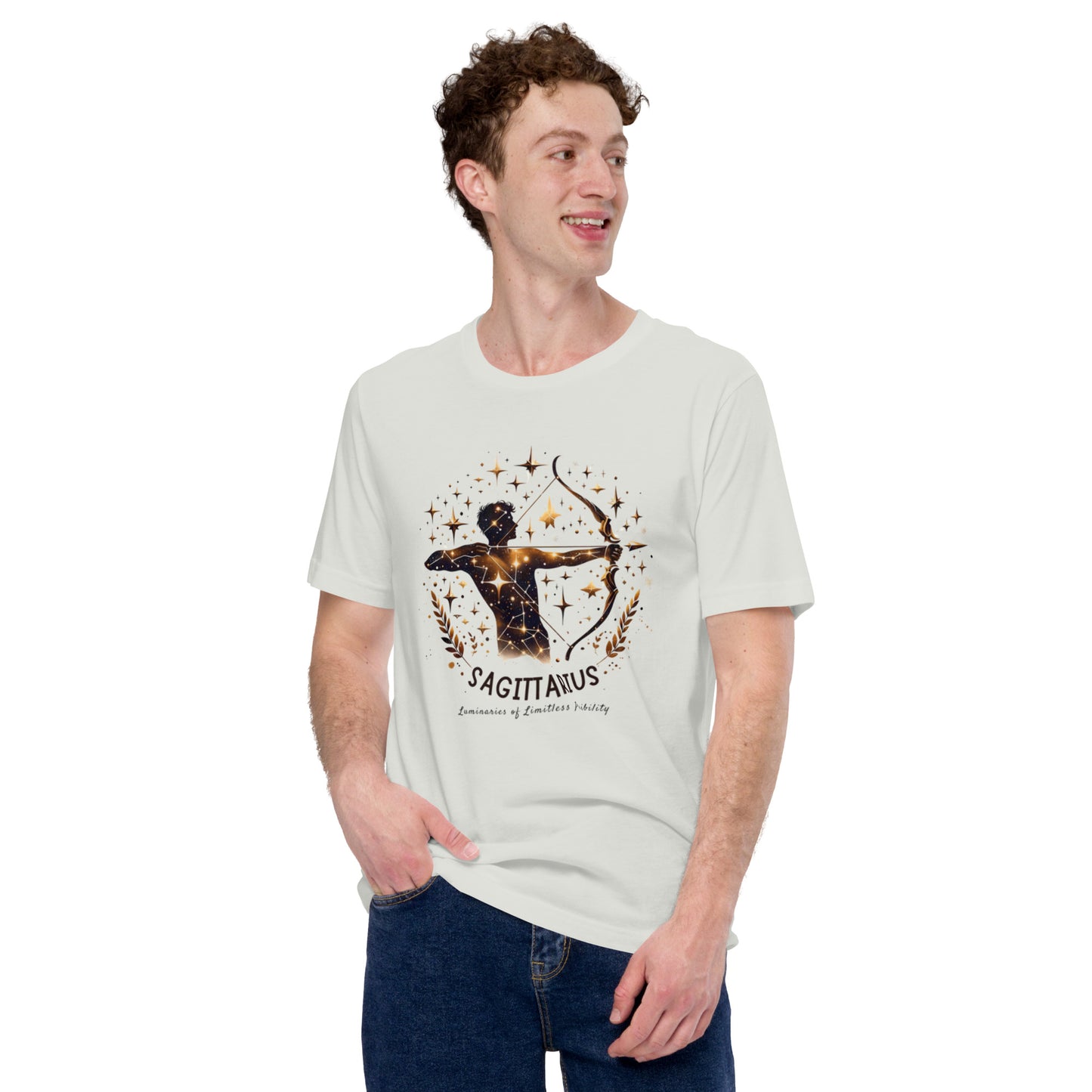 Unisex Sagittarius Emblem Tee – 'Icon of Audacious Personality' | Gift-Ready Zodiac Apparel