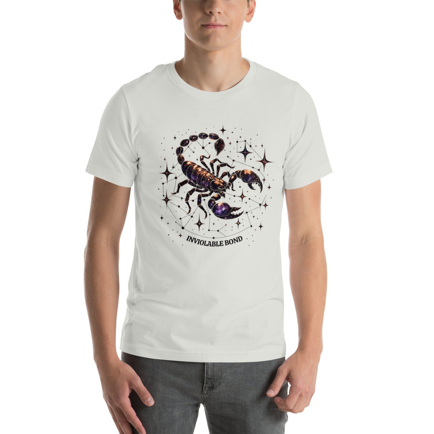 Unisex Scorpio's Intimate Aura - Galactic Bond Zodiac T-Shirt