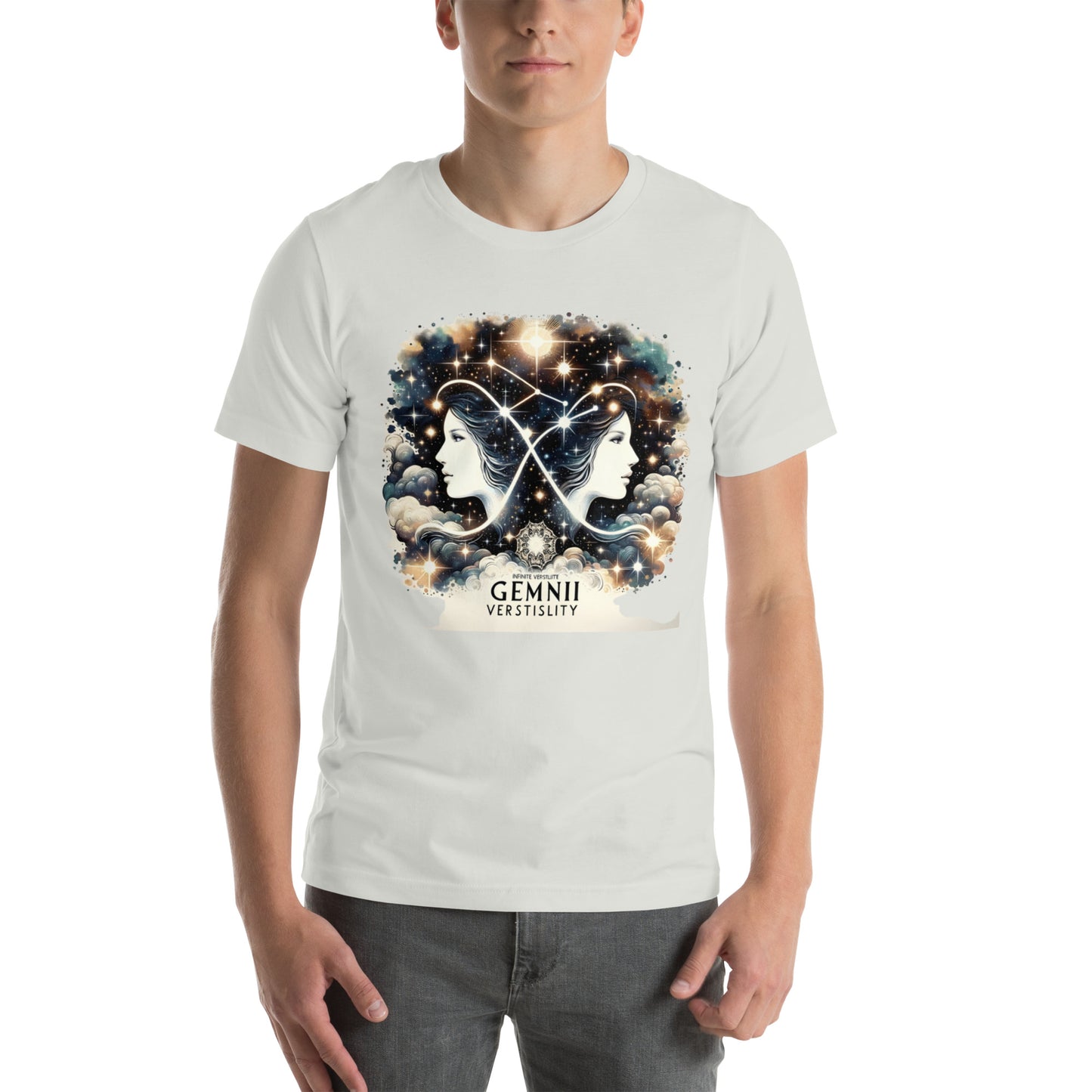 Unisex Dynamic Duality – Gemini Artistic Profile T-Shirt