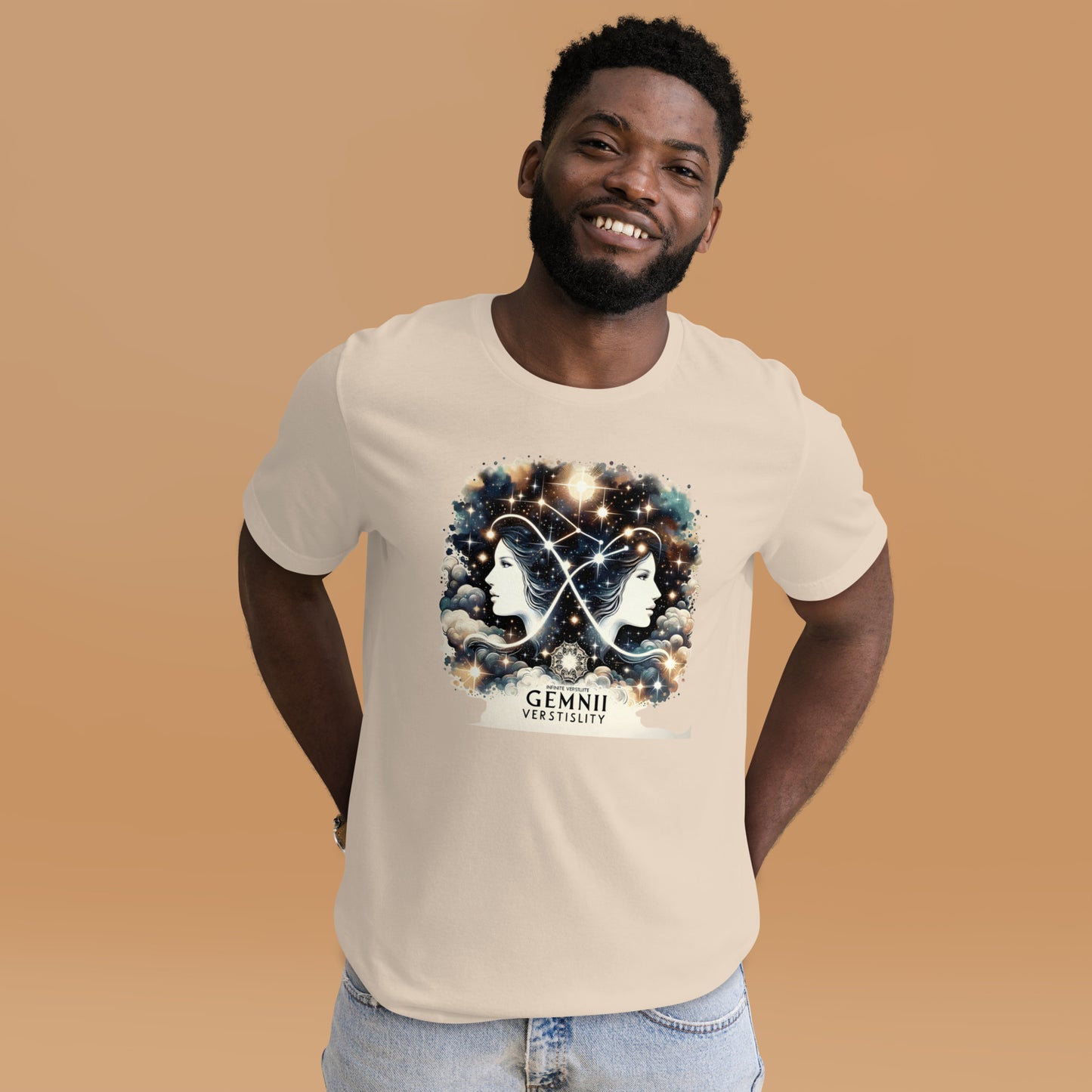 Unisex Dynamic Duality – Gemini Artistic Profile T-Shirt