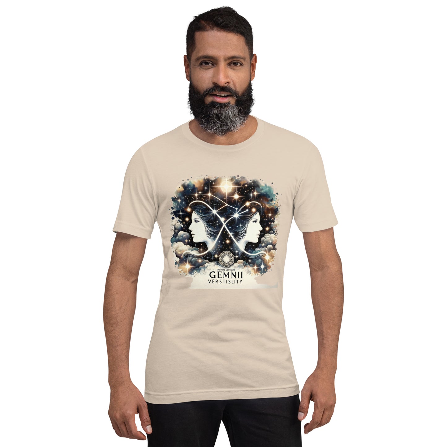 Unisex Dynamic Duality – Gemini Artistic Profile T-Shirt