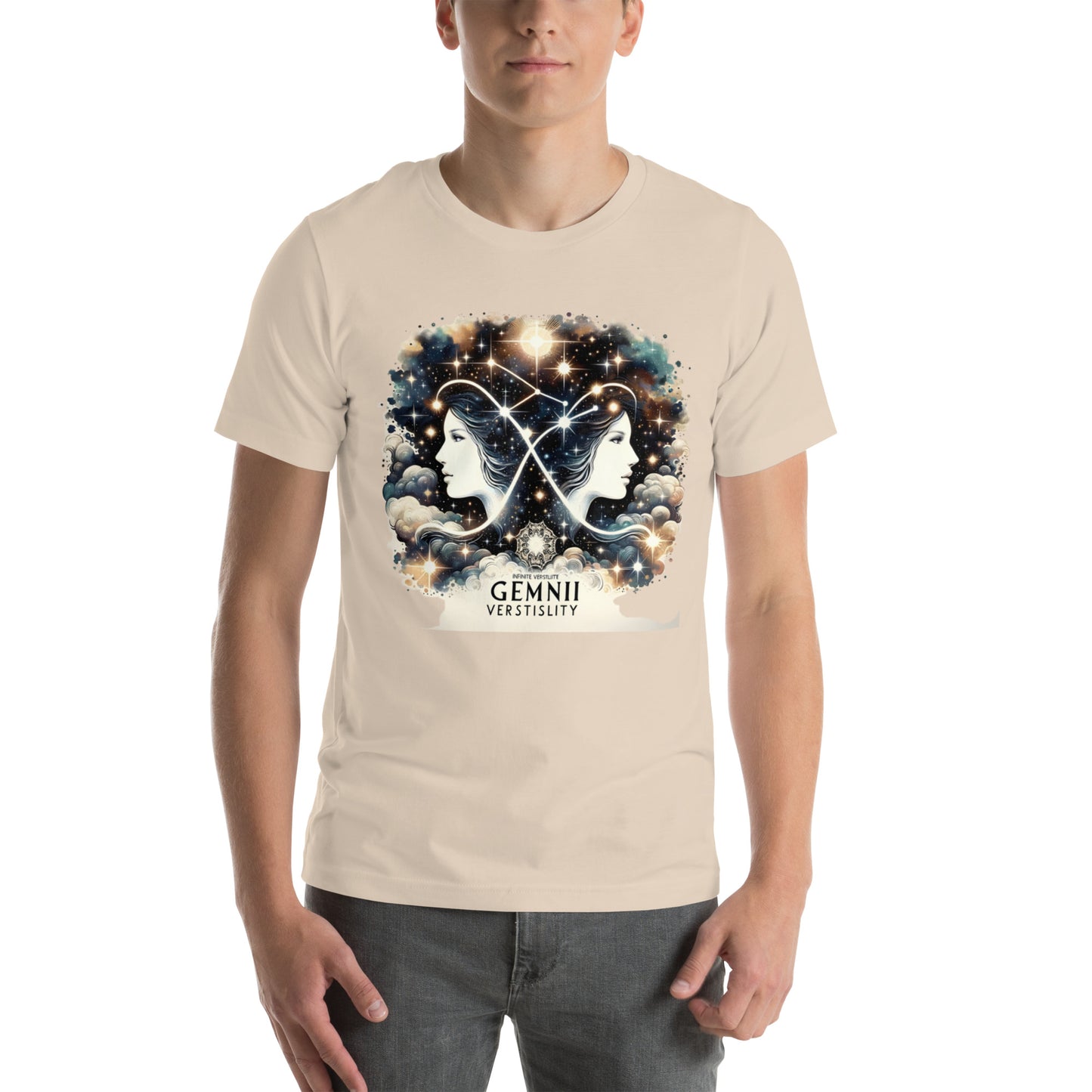 Unisex Dynamic Duality – Gemini Artistic Profile T-Shirt