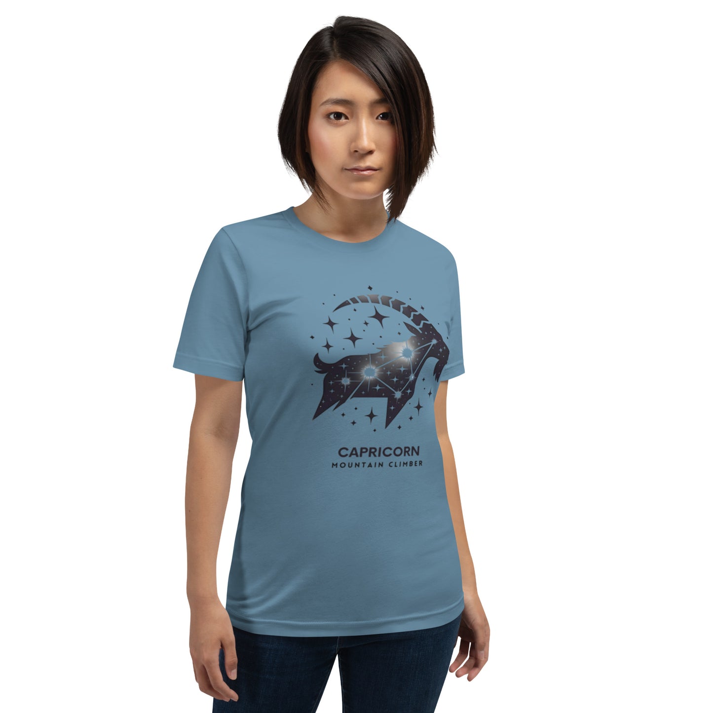 Unisex Capricorn Mountain Climber Tee - Reach New Heights