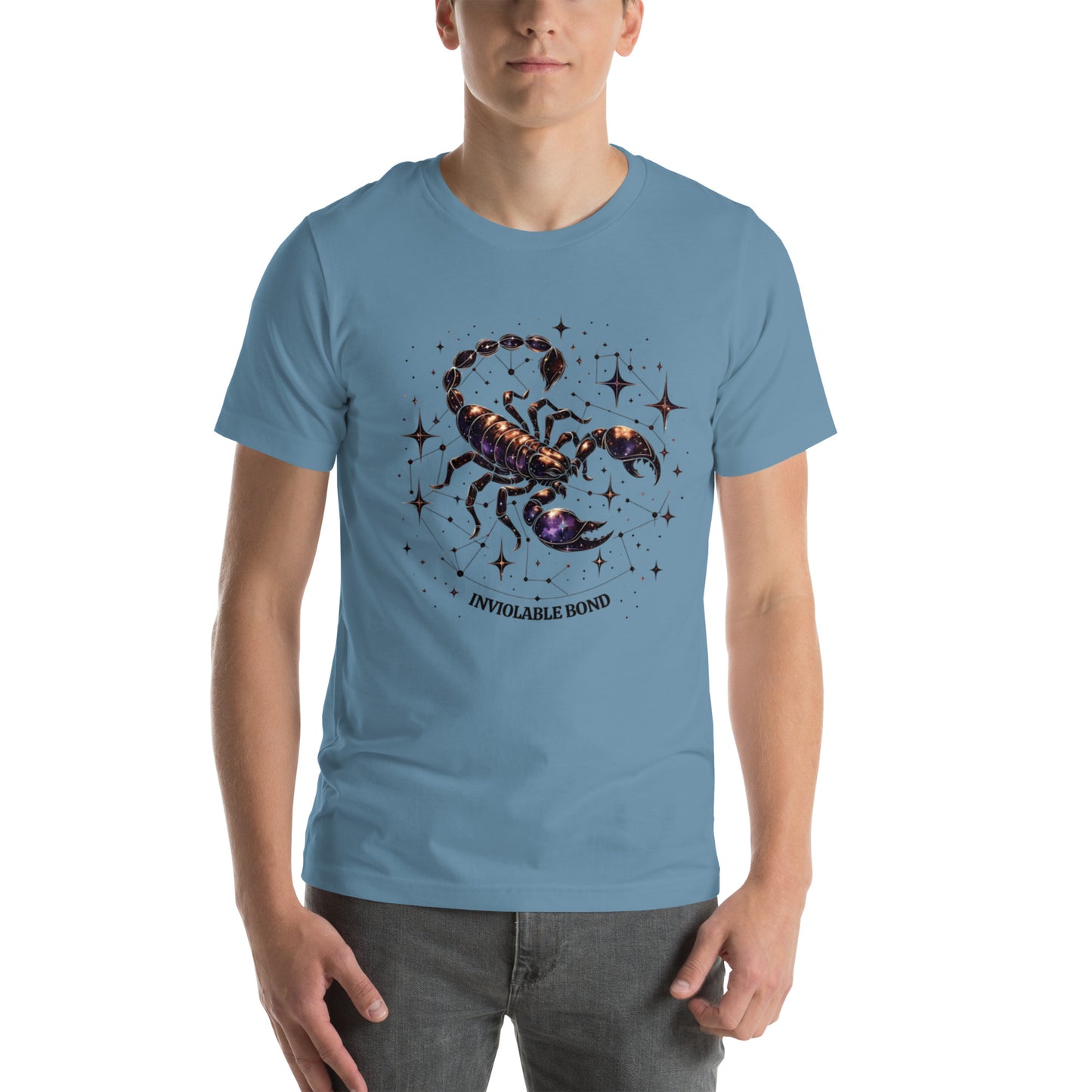 Unisex Scorpio's Intimate Aura - Galactic Bond Zodiac T-Shirt