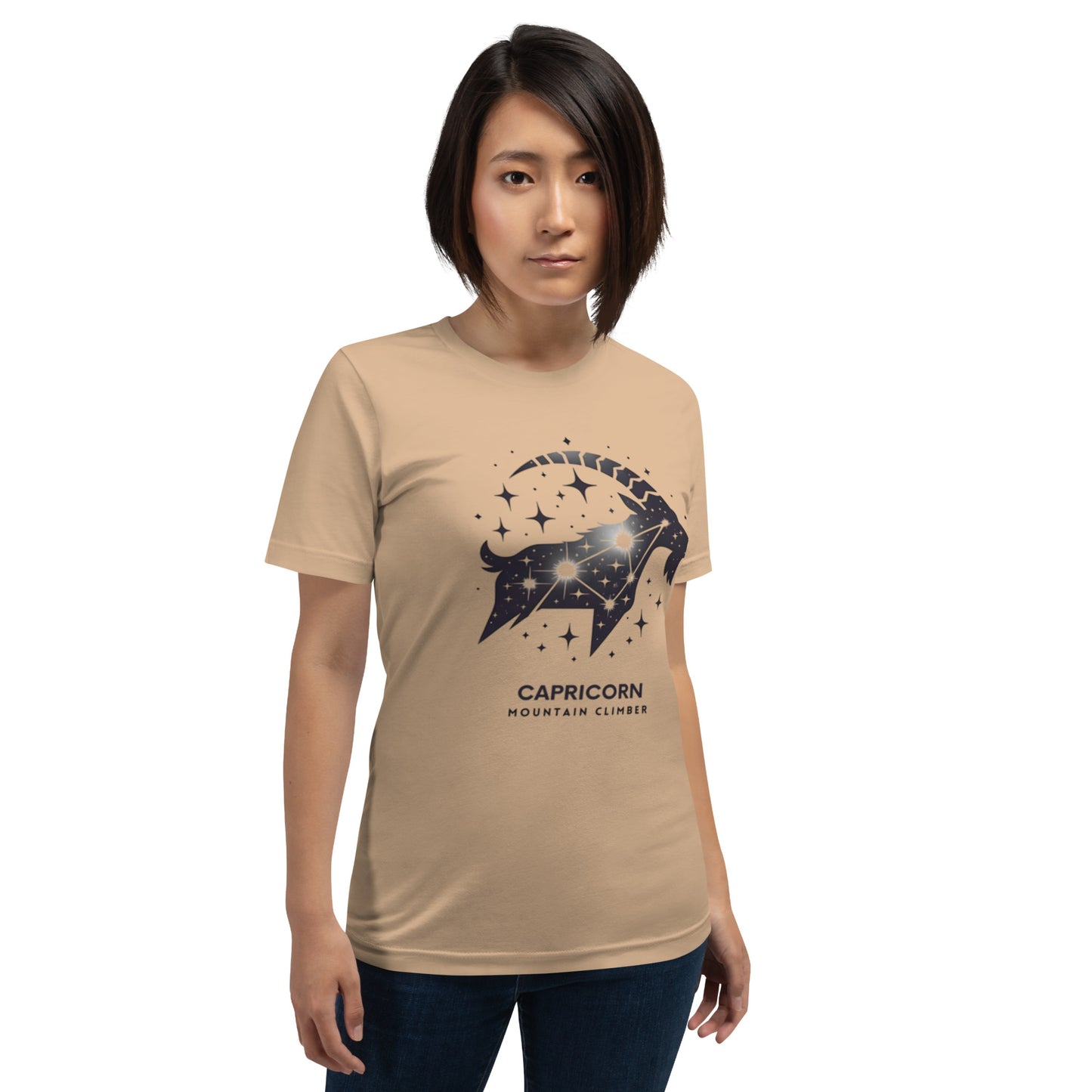 Unisex Capricorn Mountain Climber Tee - Reach New Heights