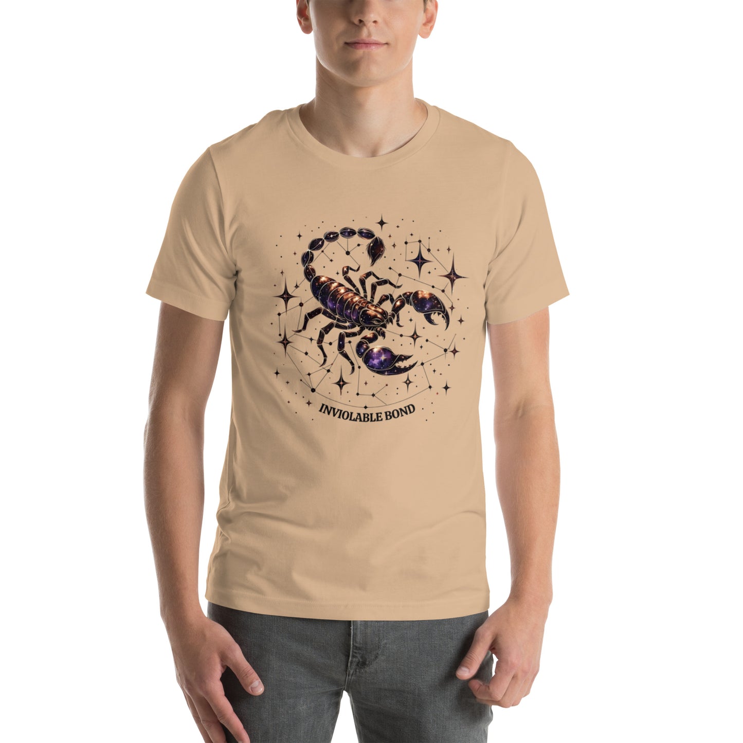 Unisex Scorpio's Intimate Aura - Galactic Bond Zodiac T-Shirt