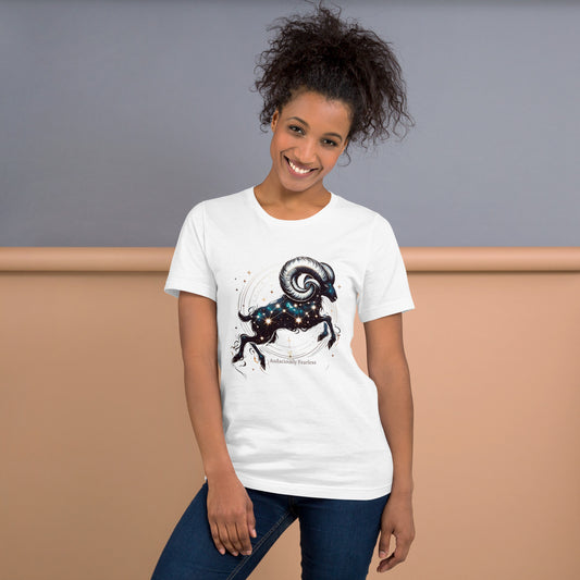 Aries Audacious Tee - Stellar Courage and Zodiac Charm