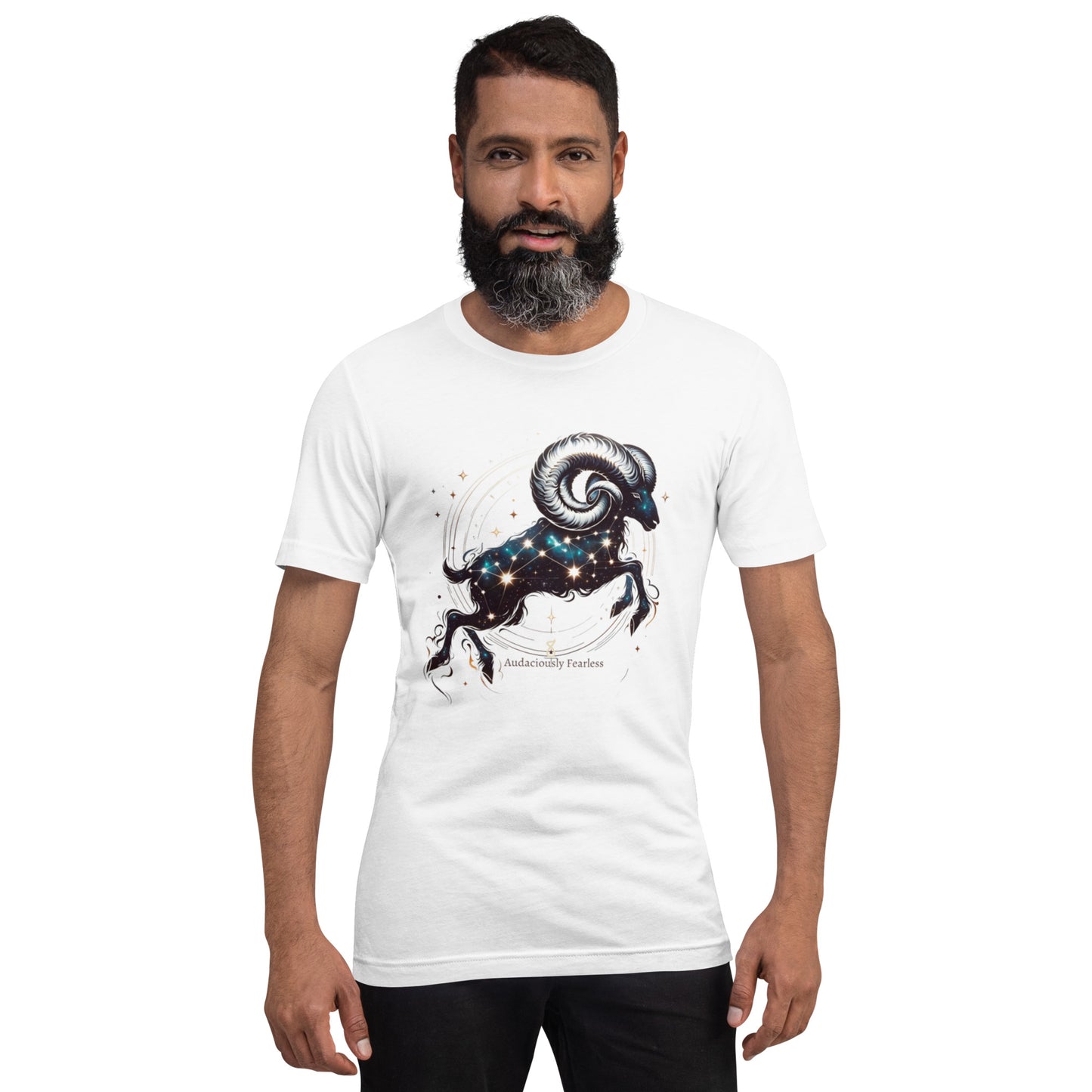 Aries Audacious Tee - Stellar Courage and Zodiac Charm