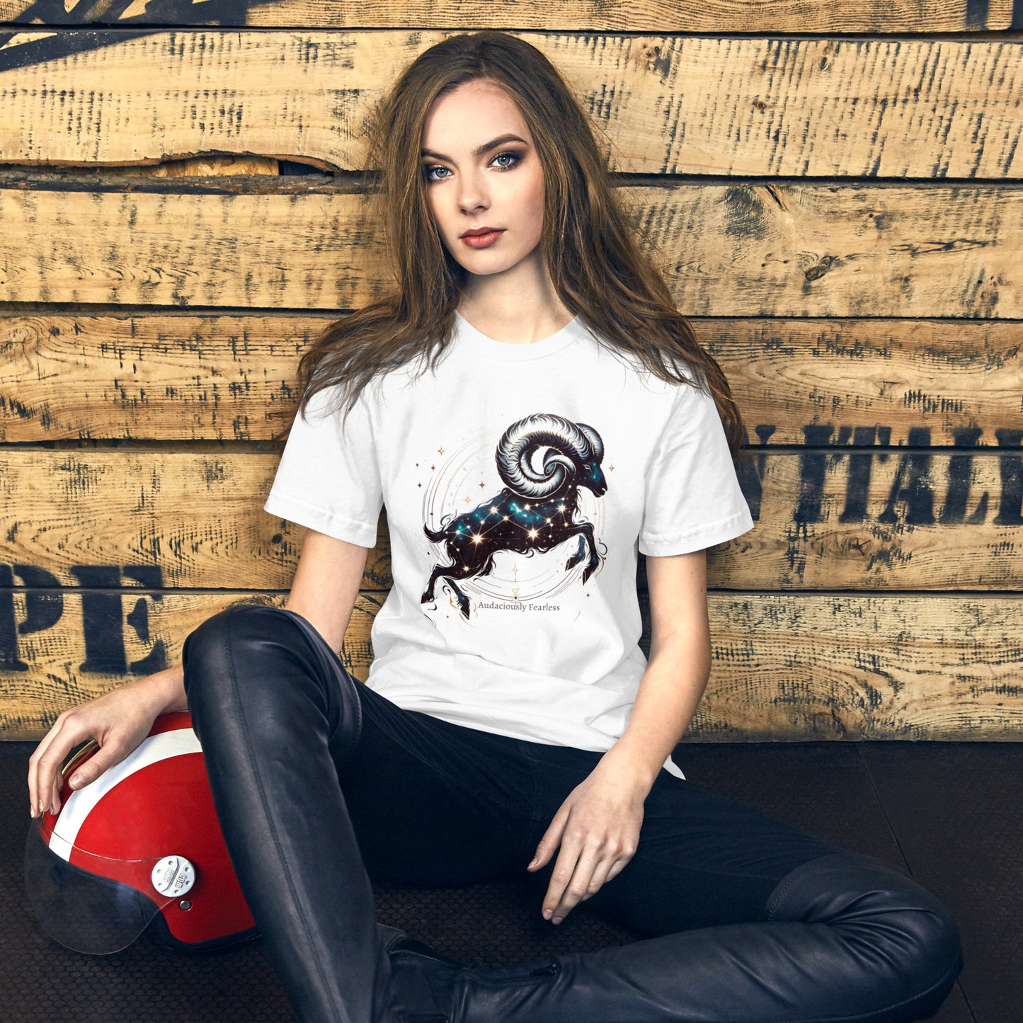 Aries Audacious Tee - Stellar Courage and Zodiac Charm