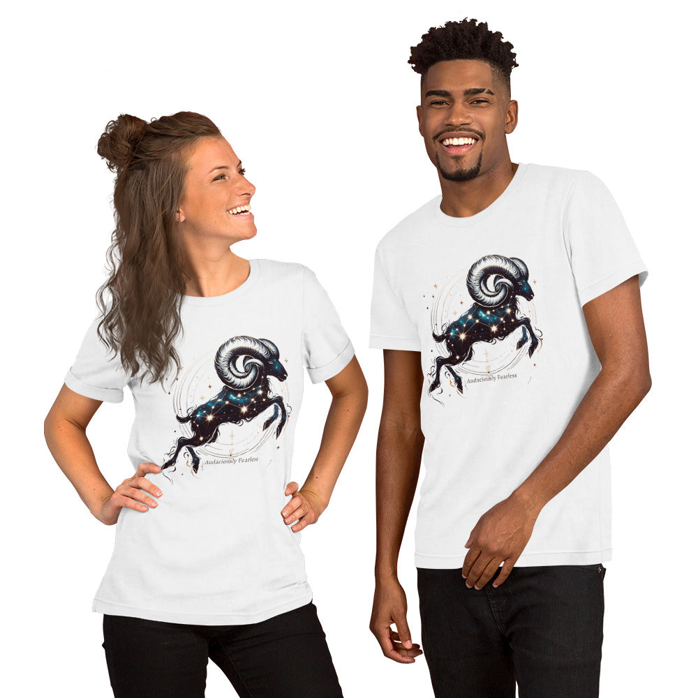 Aries Audacious Tee - Stellar Courage and Zodiac Charm