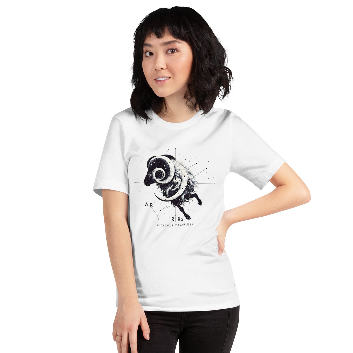 Audaciously Fearless Aries Tee – Dynamic Astrological Design T-shirt