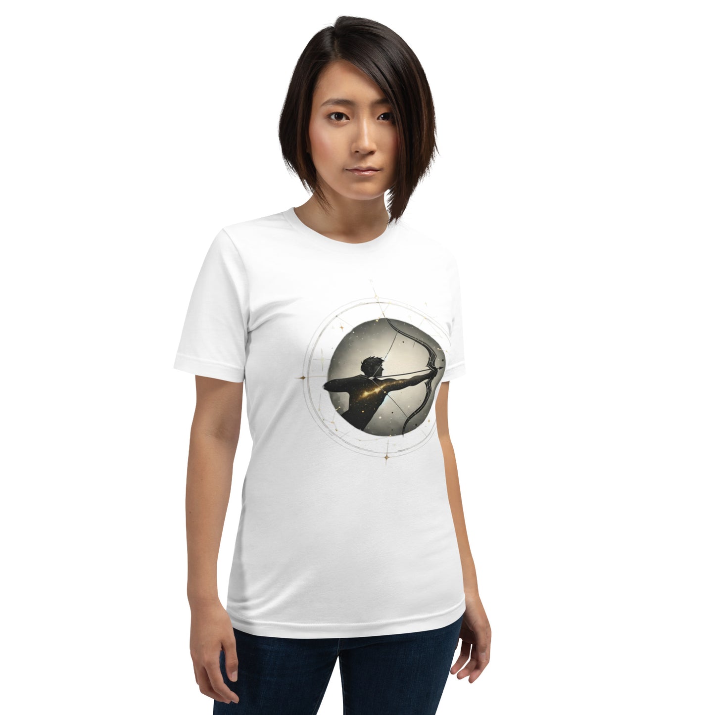 Unisex Sagittarius Archery Tee – Stellar Sagittarian Spirit | Astrological Enthusiast Collection