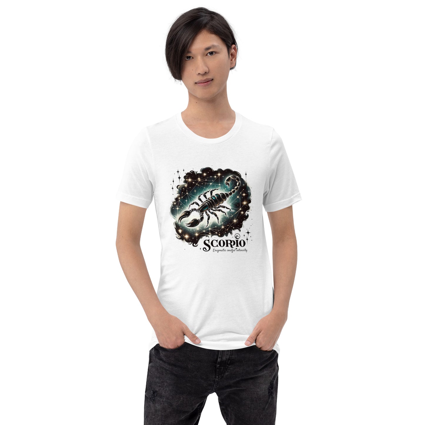 Unisex Mystic Scorpio Essence - Celestial Black Zodiac T-Shirt