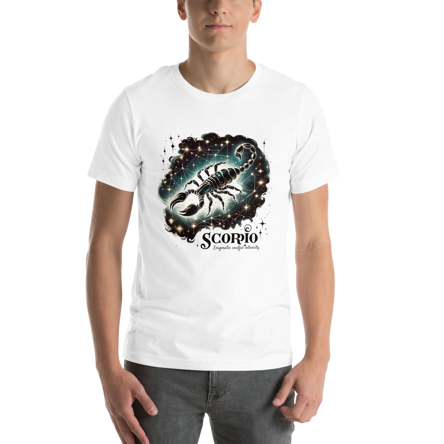 Unisex Mystic Scorpio Essence - Celestial Black Zodiac T-Shirt