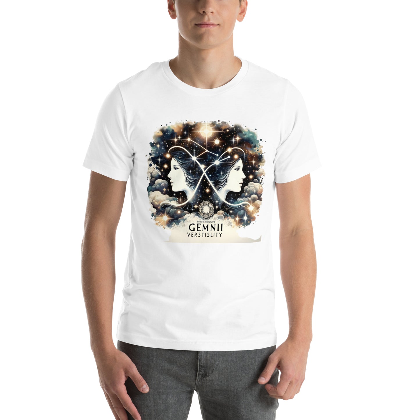 Unisex Dynamic Duality – Gemini Artistic Profile T-Shirt