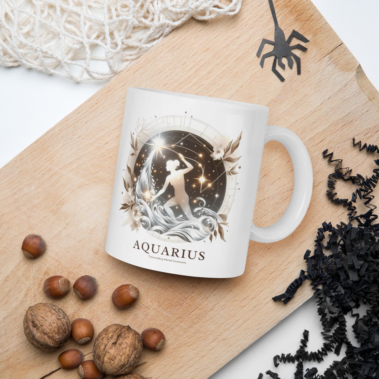 Aquarius Celestial Flow Zodiac Mug