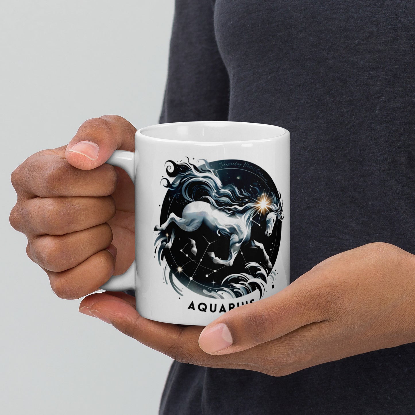 Aquarius Galactic Wave Zodiac Mug