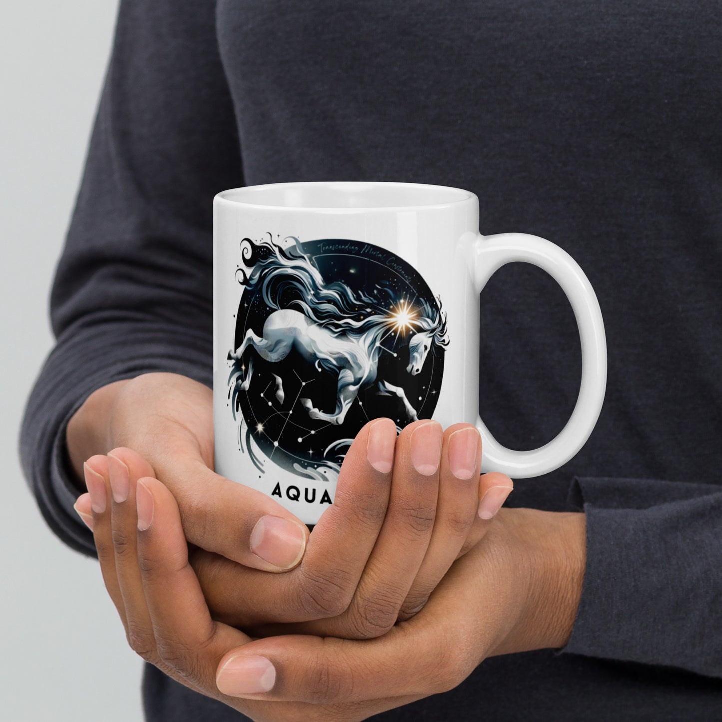 Aquarius Galactic Wave Zodiac Mug