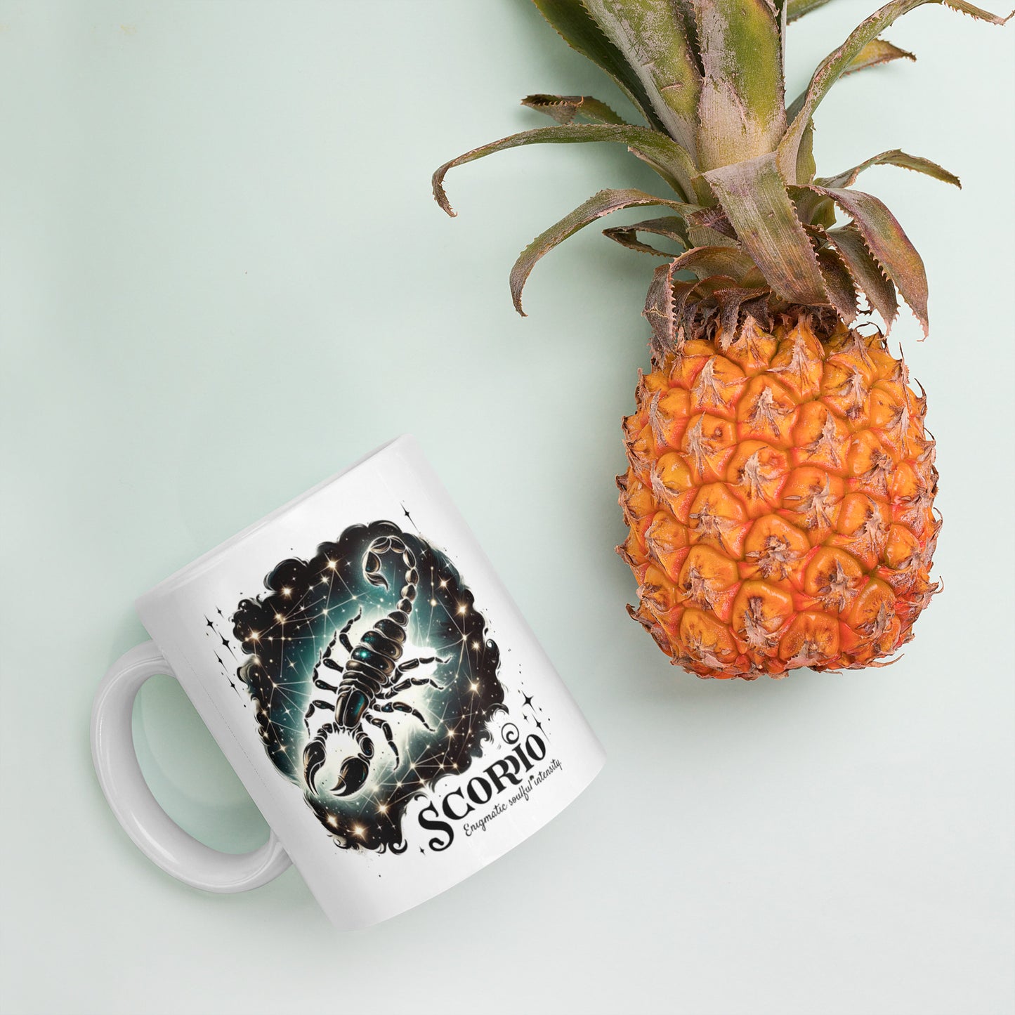 Scorpio Enigma White Glossy Mug